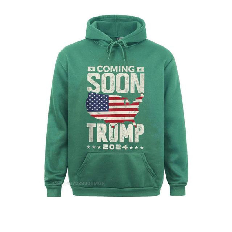 Funny Coming Soon Donald Trump 2024 Political Rally Men Custom April FOOL DAY Men Hoodies Clothes Cute Long Sleeve Sweatshirts