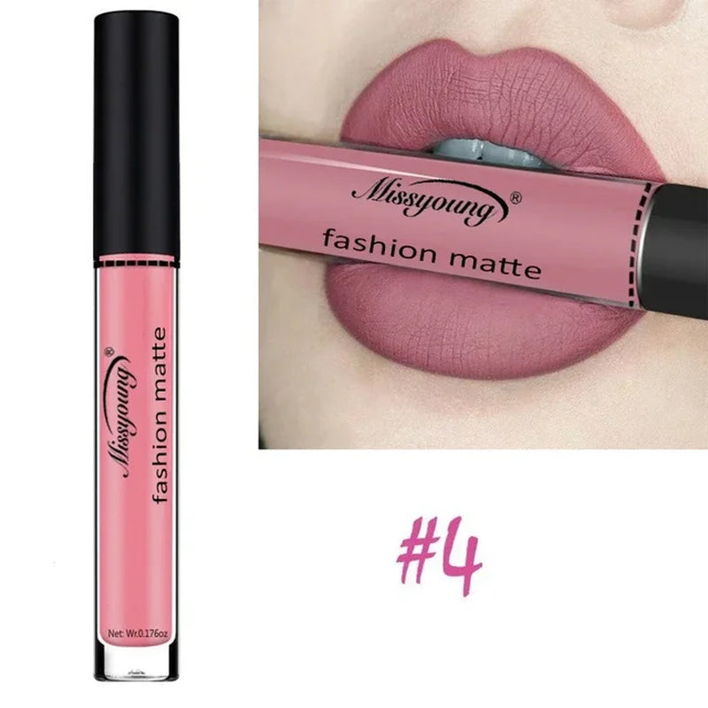 New Brand Makeup Lipstick Matte Lipstick Brown Nude Chocolate Color Liquid Lipstick Lip Gloss Matte Batom