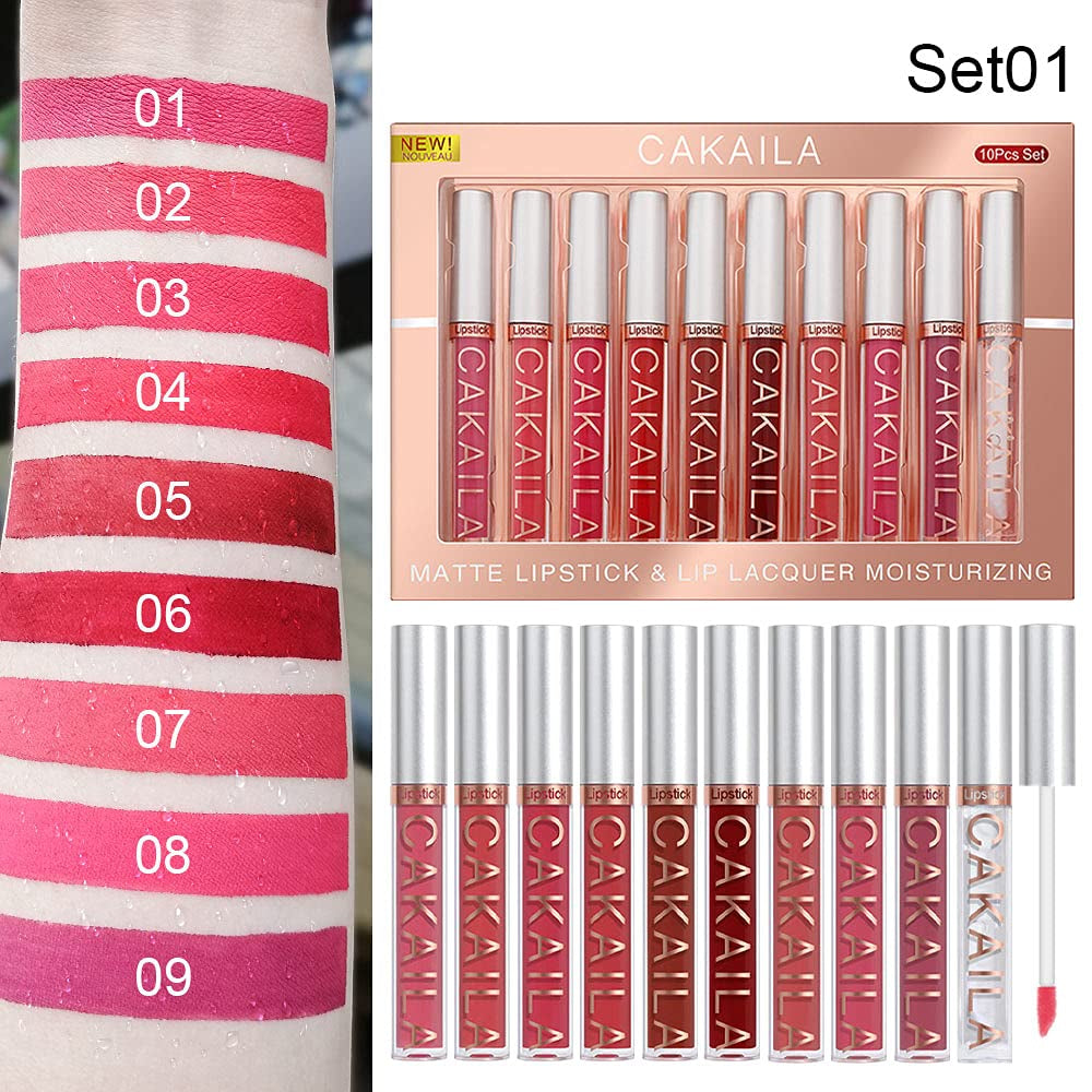 3 Colors Crayon Matte Longwear Lipstick Pack Set,Moisture Smooth Color Stick Ultimate Lip Crayon for Makeup Collection