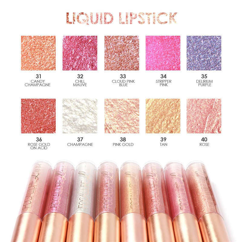 FOCALLURE 58 Colors Matte Liquid Lipstick Lip Gloss Long-Lasting Makeup