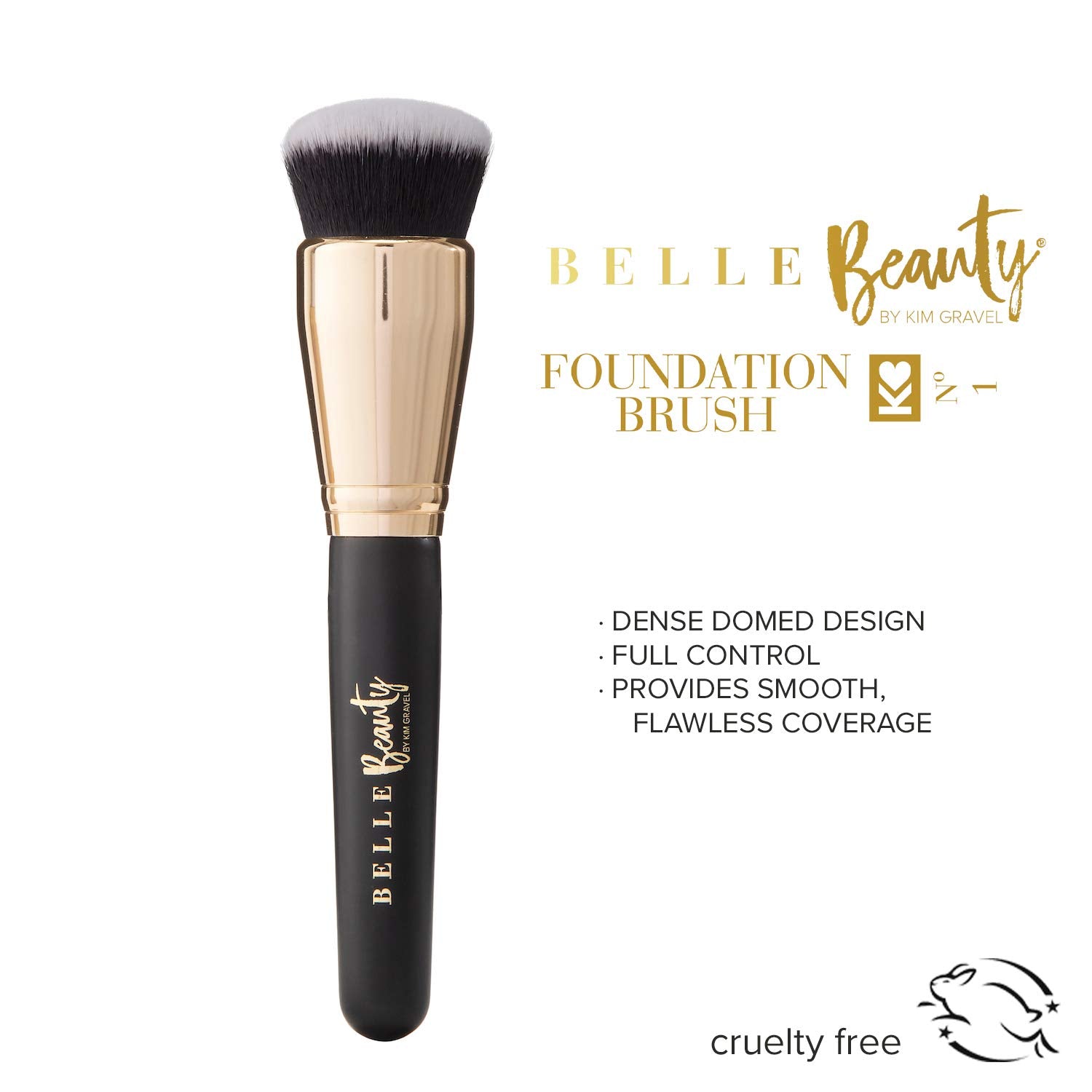 by Kim Gravel Hover Cover Hi-Definition Liquid Foundation & Makeup Brushes (Foundation Brush)