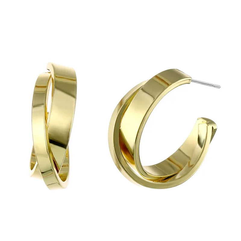 2021 Retro Alloy Metal round Hoop Earrings for Women Fashion Gold Color Silver Color Bohemian Jewelry Earrings Party Gift