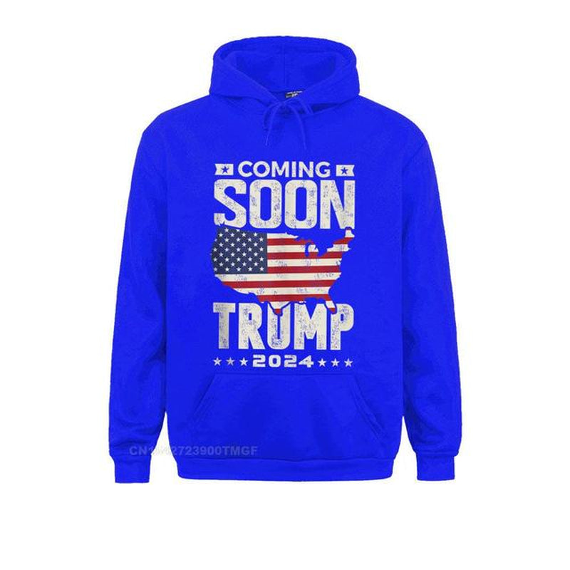 Funny Coming Soon Donald Trump 2024 Political Rally Men Custom April FOOL DAY Men Hoodies Clothes Cute Long Sleeve Sweatshirts