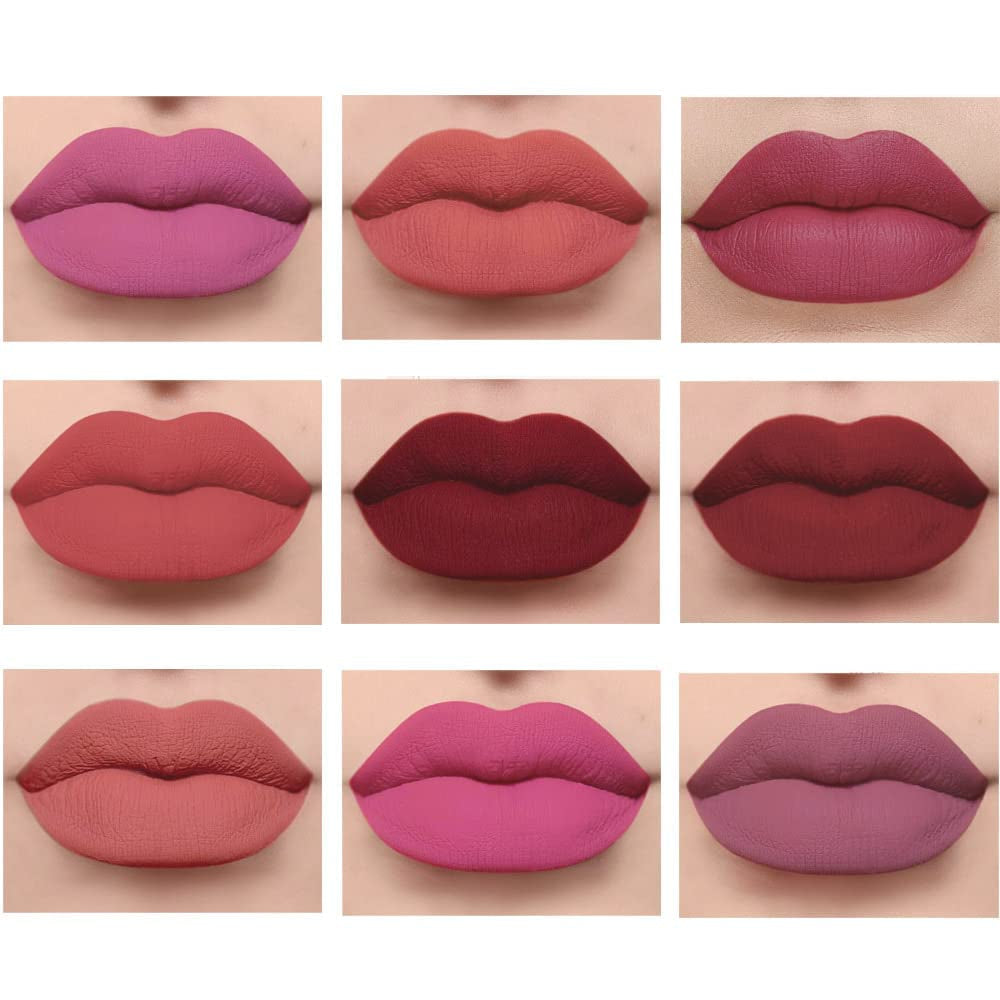 3 Colors Crayon Matte Longwear Lipstick Pack Set,Moisture Smooth Color Stick Ultimate Lip Crayon for Makeup Collection