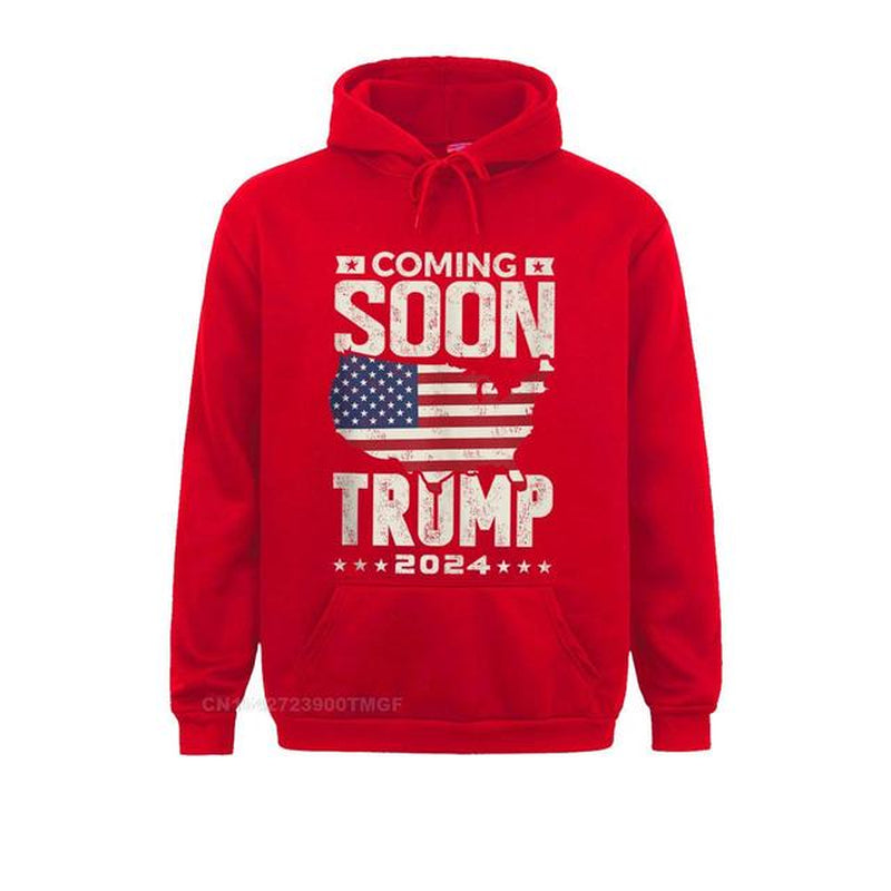 Funny Coming Soon Donald Trump 2024 Political Rally Men Custom April FOOL DAY Men Hoodies Clothes Cute Long Sleeve Sweatshirts