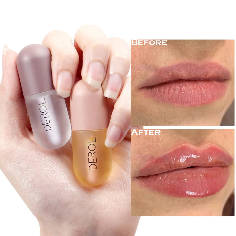 Day Night Instant Volume Lips Plumper Oil Moisturizing Repairing Reduceip Lip Fine Line Serum Cosmetic Sexy Lip Gloss Makeup