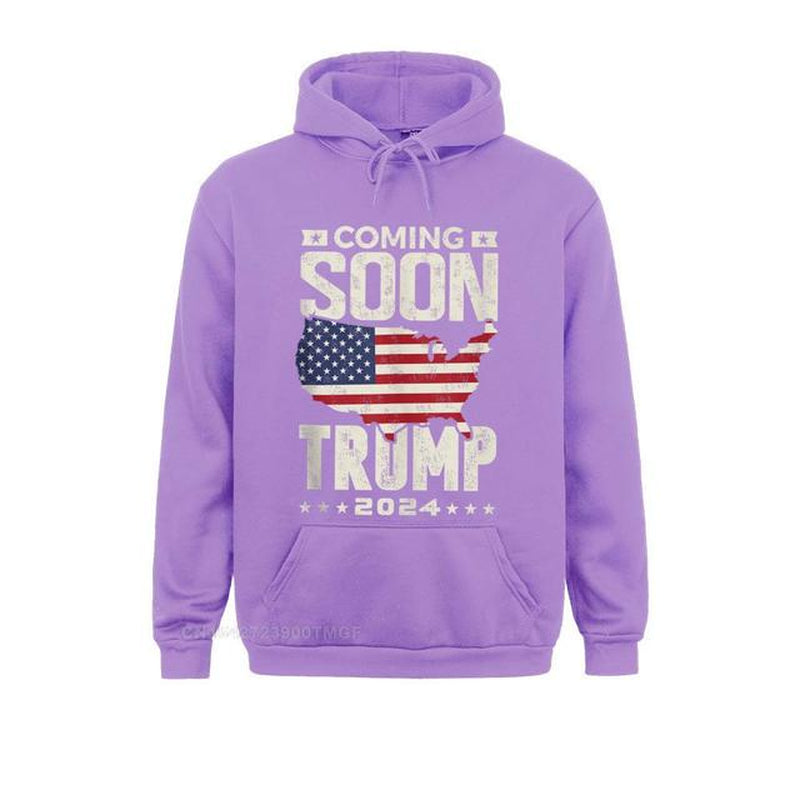 Funny Coming Soon Donald Trump 2024 Political Rally Men Custom April FOOL DAY Men Hoodies Clothes Cute Long Sleeve Sweatshirts