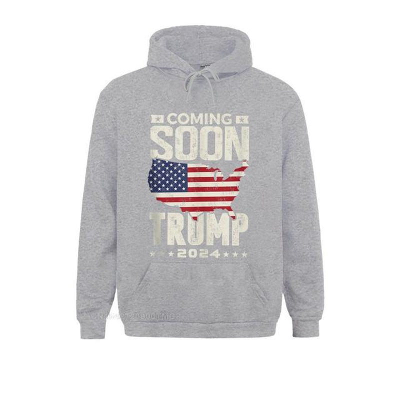 Funny Coming Soon Donald Trump 2024 Political Rally Men Custom April FOOL DAY Men Hoodies Clothes Cute Long Sleeve Sweatshirts