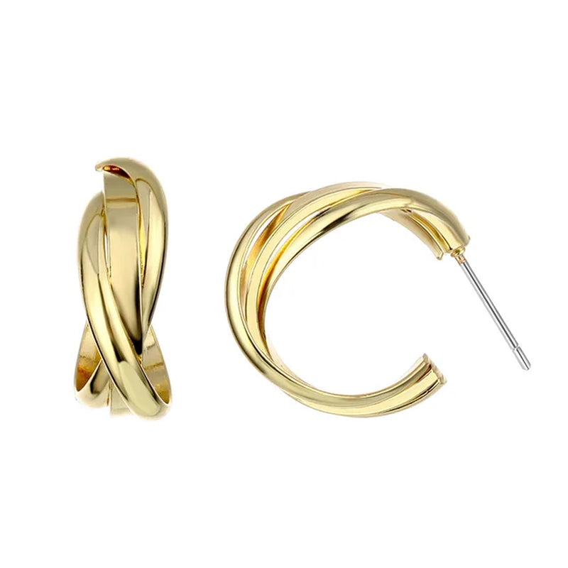 2021 Retro Alloy Metal round Hoop Earrings for Women Fashion Gold Color Silver Color Bohemian Jewelry Earrings Party Gift