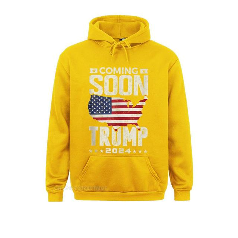 Funny Coming Soon Donald Trump 2024 Political Rally Men Custom April FOOL DAY Men Hoodies Clothes Cute Long Sleeve Sweatshirts