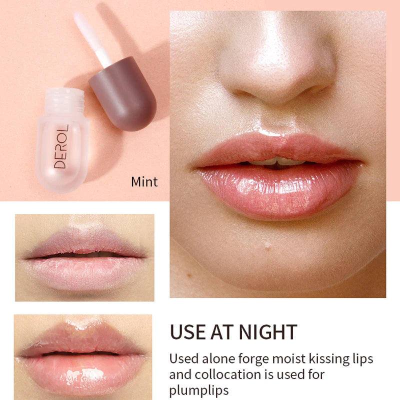 Day Night Instant Volume Lips Plumper Oil Moisturizing Repairing Reduceip Lip Fine Line Serum Cosmetic Sexy Lip Gloss Makeup